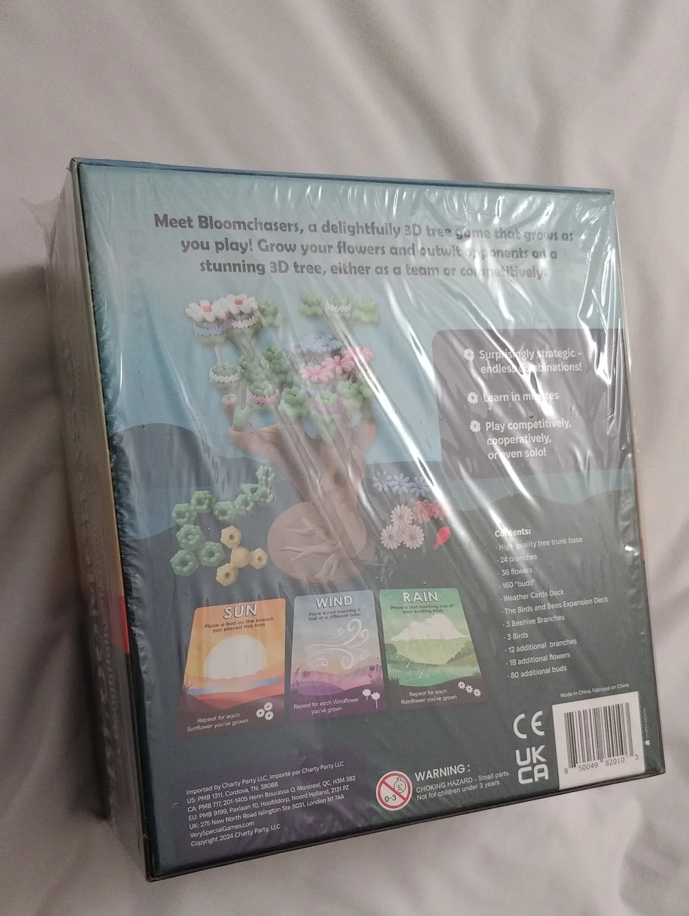 Bloomchasers 3D Flower Stacking Tree Building Strategy Fun Board Game New SEALED